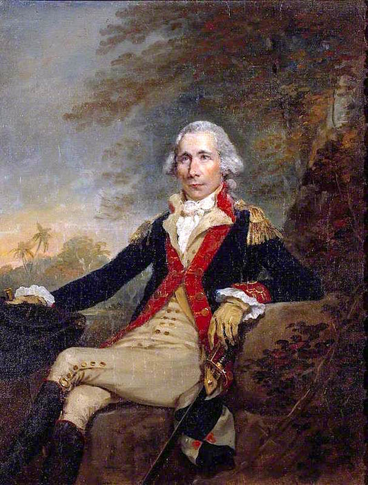 Colonel Woodburn of the Bengal Artillery, vintage artwork by George Chinnery, 12x8" (A4) Poster