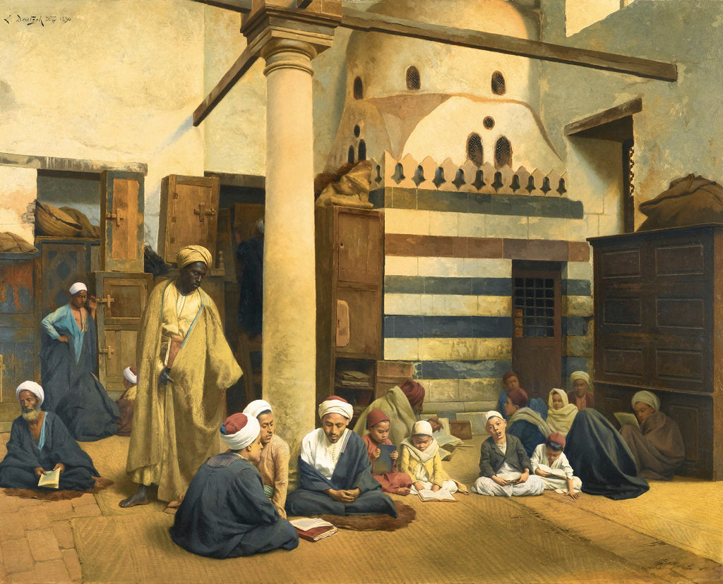 In the Madrasa by Ludwig Deutsch,A3(16x12")Poster