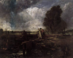 A Boat at the Sluice, vintage artwork by John Constable, 12x8" (A4) Poster