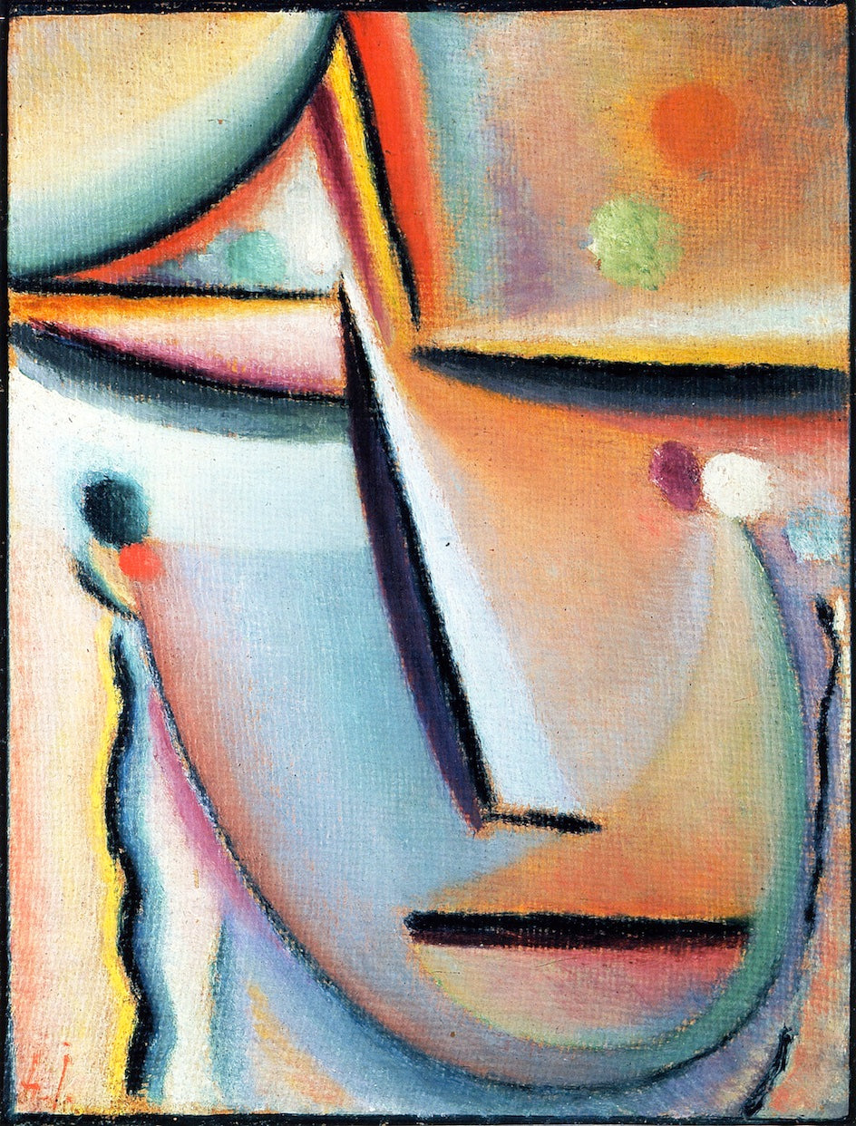 Abstract Head: Prayer, vintage artwork by Alexei von Jawlensky, 12x8" (A4) Poster