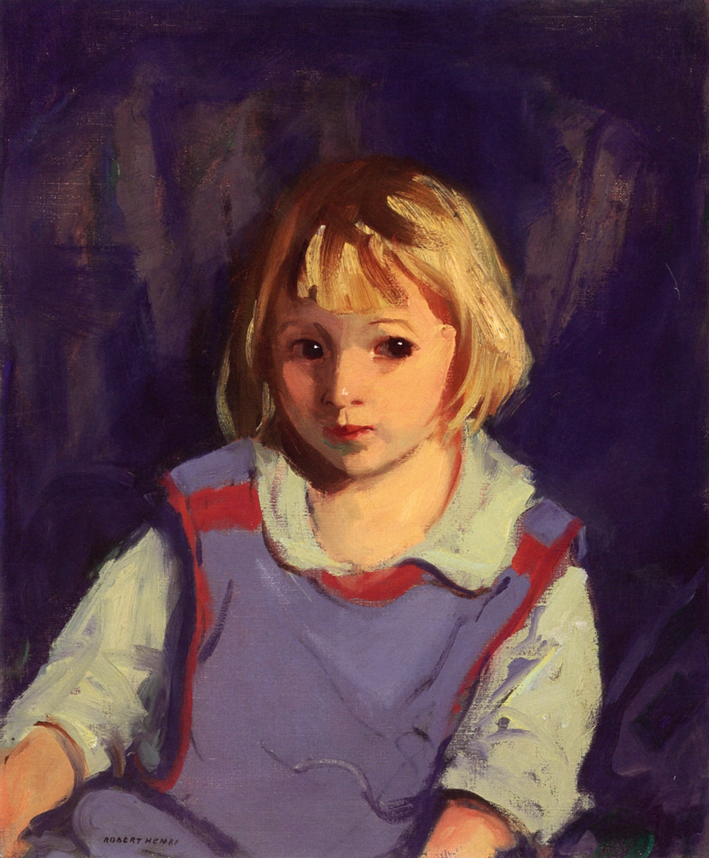 Carl Schleicher, vintage artwork by Robert Henri, 12x8" (A4) Poster