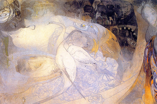 Swan Lake by Georges de Feure,A3(16x12")Poster