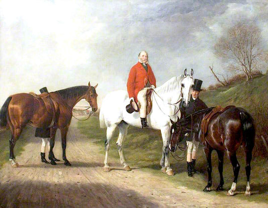 Gentlemen on Horseback, vintage artwork by Henry Calvert, A3 (16x12") Poster Print