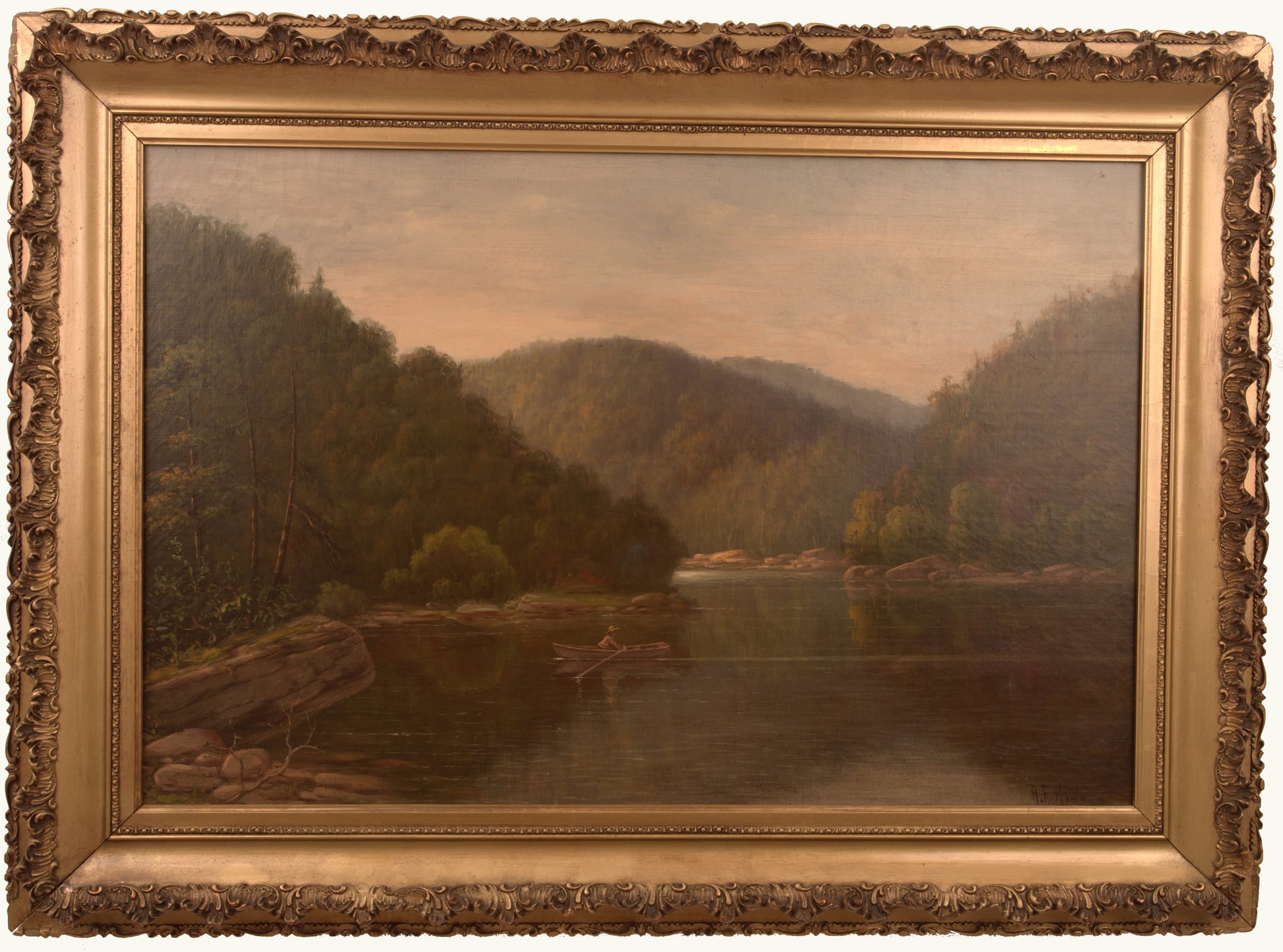 Rowing on the River by Albert F. King,A3(16x12")Poster