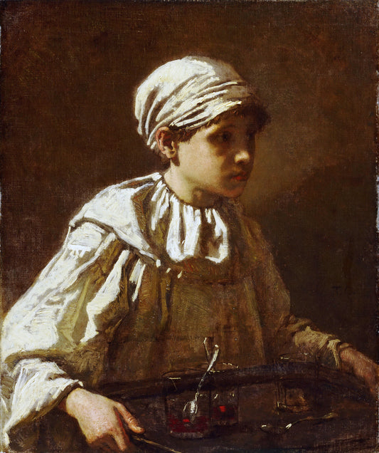 The Little Confectioner, vintage artwork by Thomas Couture, A3 (16x12") Poster Print