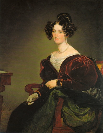 Amalie Klein, nee von Henikstein, vintage artwork by Friedrich von Amerling, A3 (16x12") Poster Print