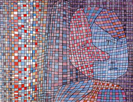 Abstruse, vintage artwork by Paul Klee, 12x8" (A4) Poster