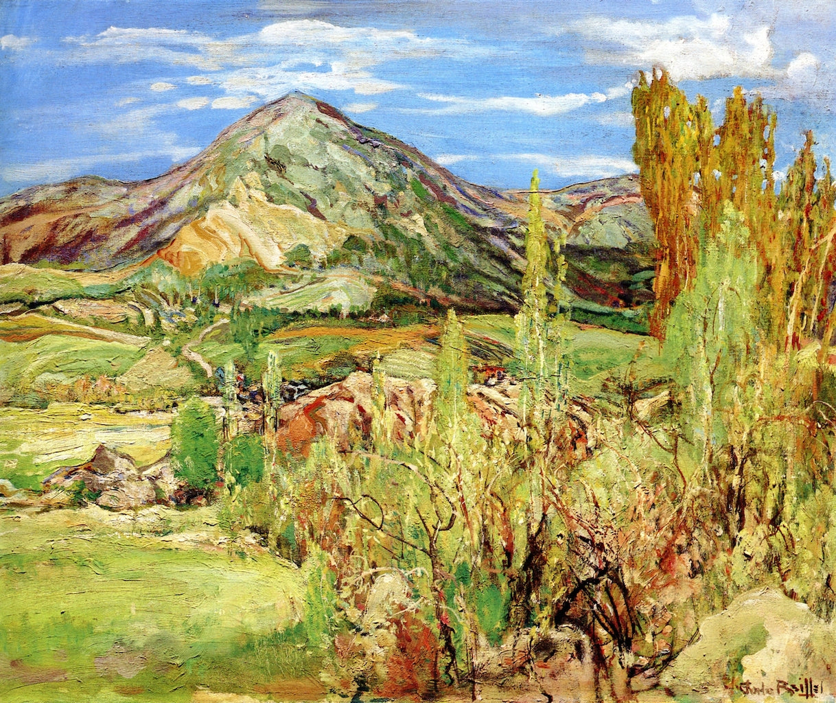 Edge of the Valley by Charles Reiffel,A3(16x12")Poster