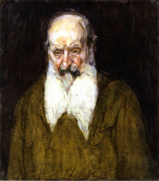 Head of a Jew in Palestine, vintage artwork by Henry Ossawa Tanner, 12x8" (A4) Poster