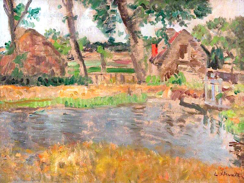 Mill in Fife by George Leslie Hunter,16x12(A3) Poster