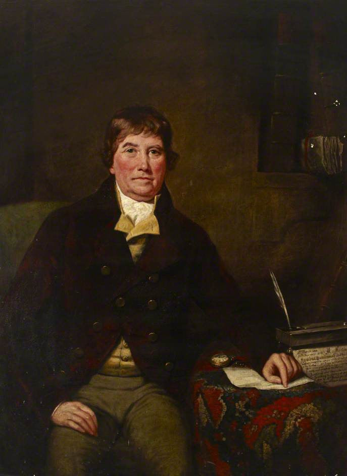 John Jones, Vestry Clerk to St Marylebone, vintage artwork by James Northcote, 12x8" (A4) Poster