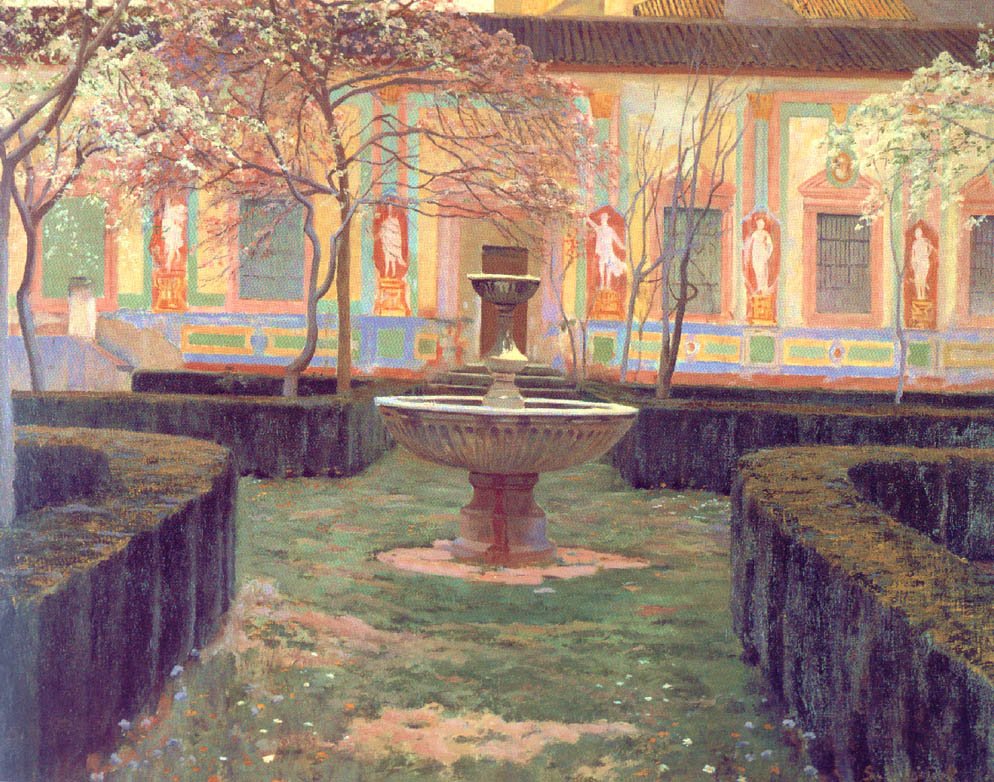 Jardín abandonado by Santiago Rusinol Prats,A3(16x12")Poster