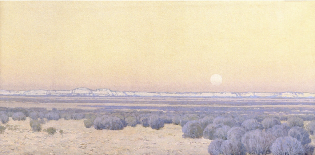 Moonrise at the White Mesa by Fernand H. Lungren,A3(16x12")Poster