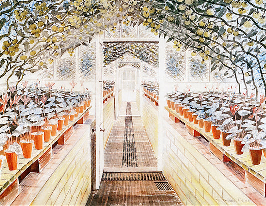 The Greenhouse: Cyclamen and Tomatoes by Eric Ravilious,16x12(A3) Poster