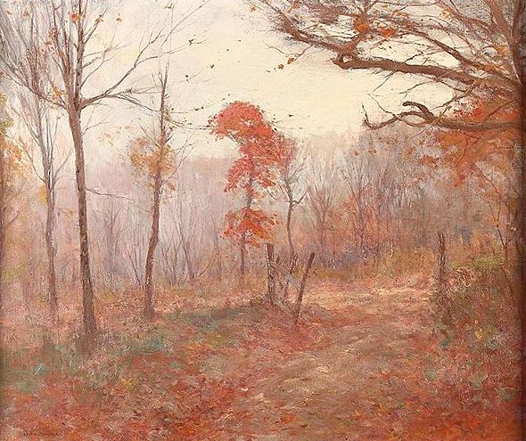 Autumn Woods by Bruce Crane,A3(16x12")Poster
