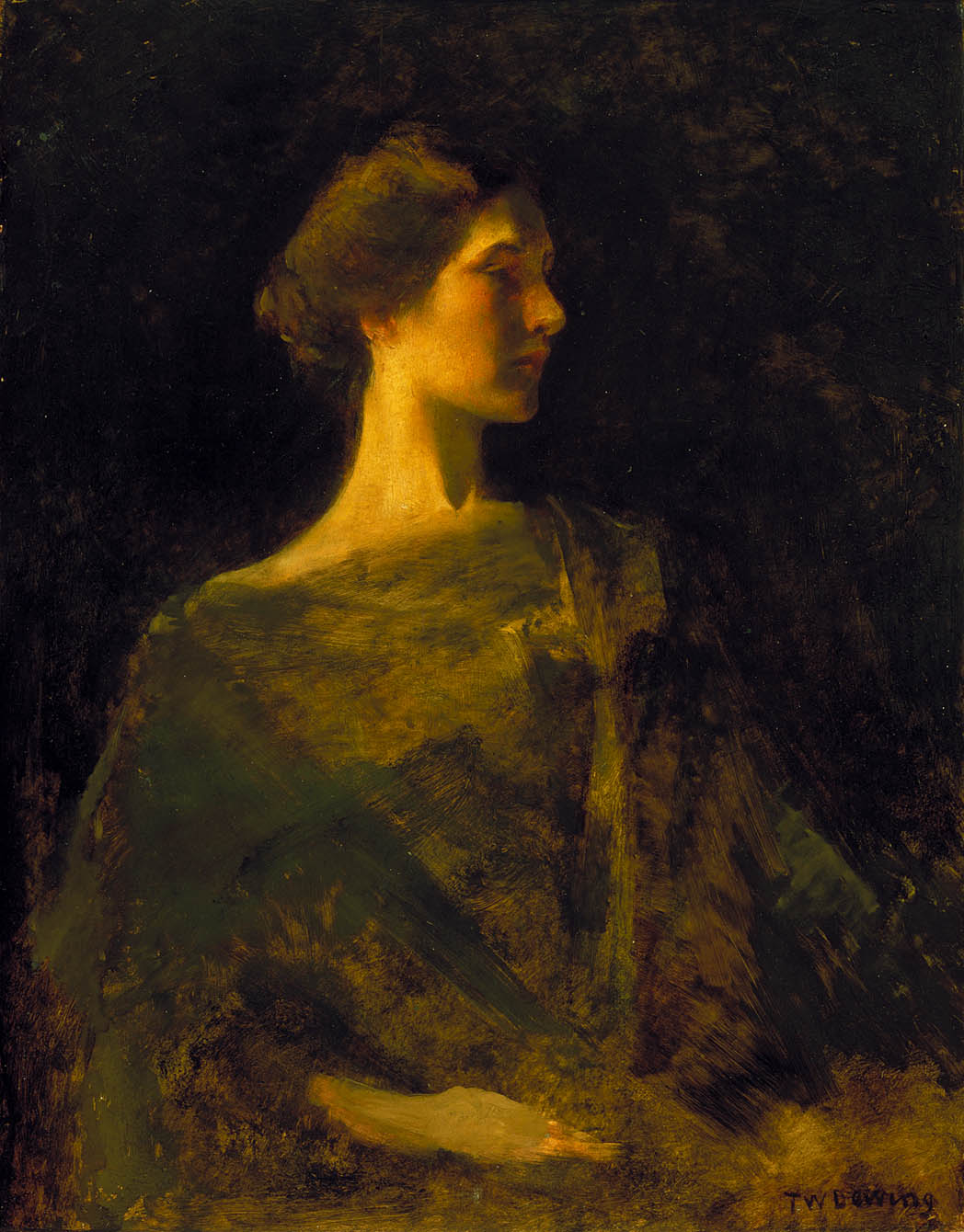 Alma by Thomas Wilmer Dewing,A3(16x12")Poster