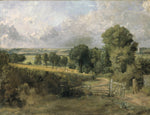 Fen Lane, East Bergholt, vintage artwork by John Constable, 12x8" (A4) Poster