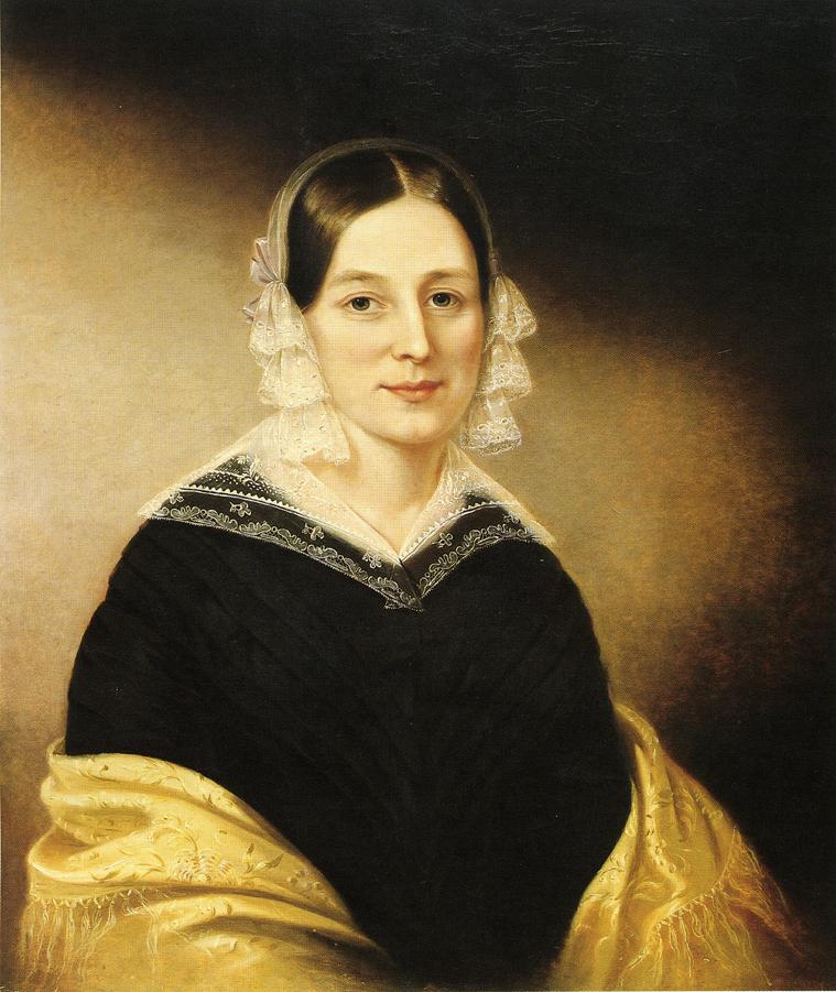Mrs. William Crane, vintage artwork by Sarah Miriam Peale, A3 (16x12") Poster Print