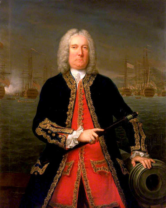 Admiral Thomas Mathews, vintage artwork by Claude Arnulphy, 12x8" (A4) Poster