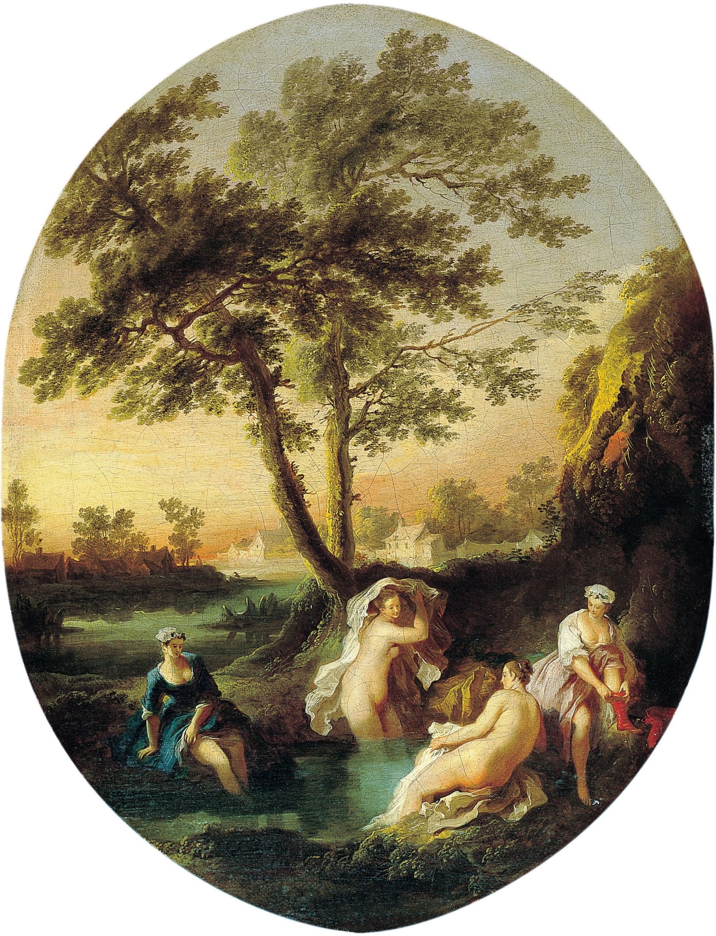 The Four Seasons 2, Summer, vintage artwork by Pierre-Antoine Quillard, 12x8" (A4) Poster