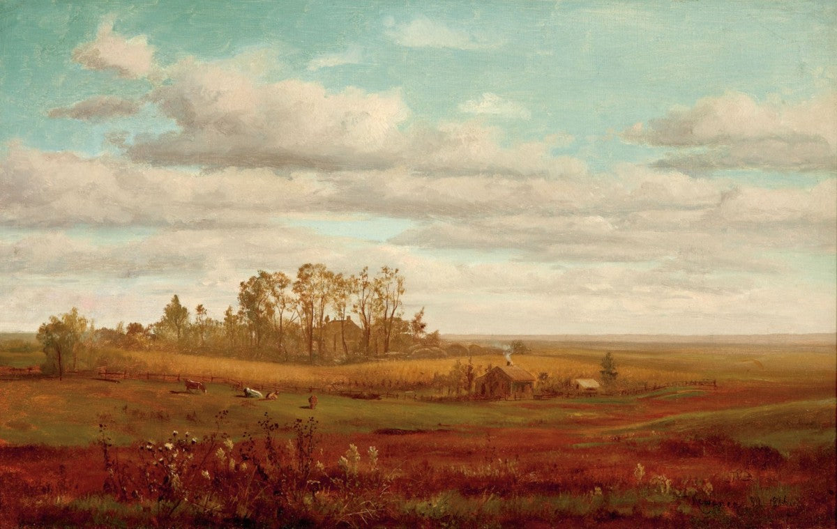 Farm of Seymour Sloan, vintage artwork by Junius R. Sloan, 12x8" (A4) Poster