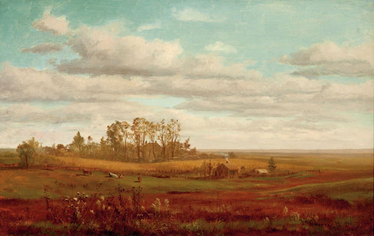 Farm of Seymour Sloan, vintage artwork by Junius R. Sloan, 12x8" (A4) Poster