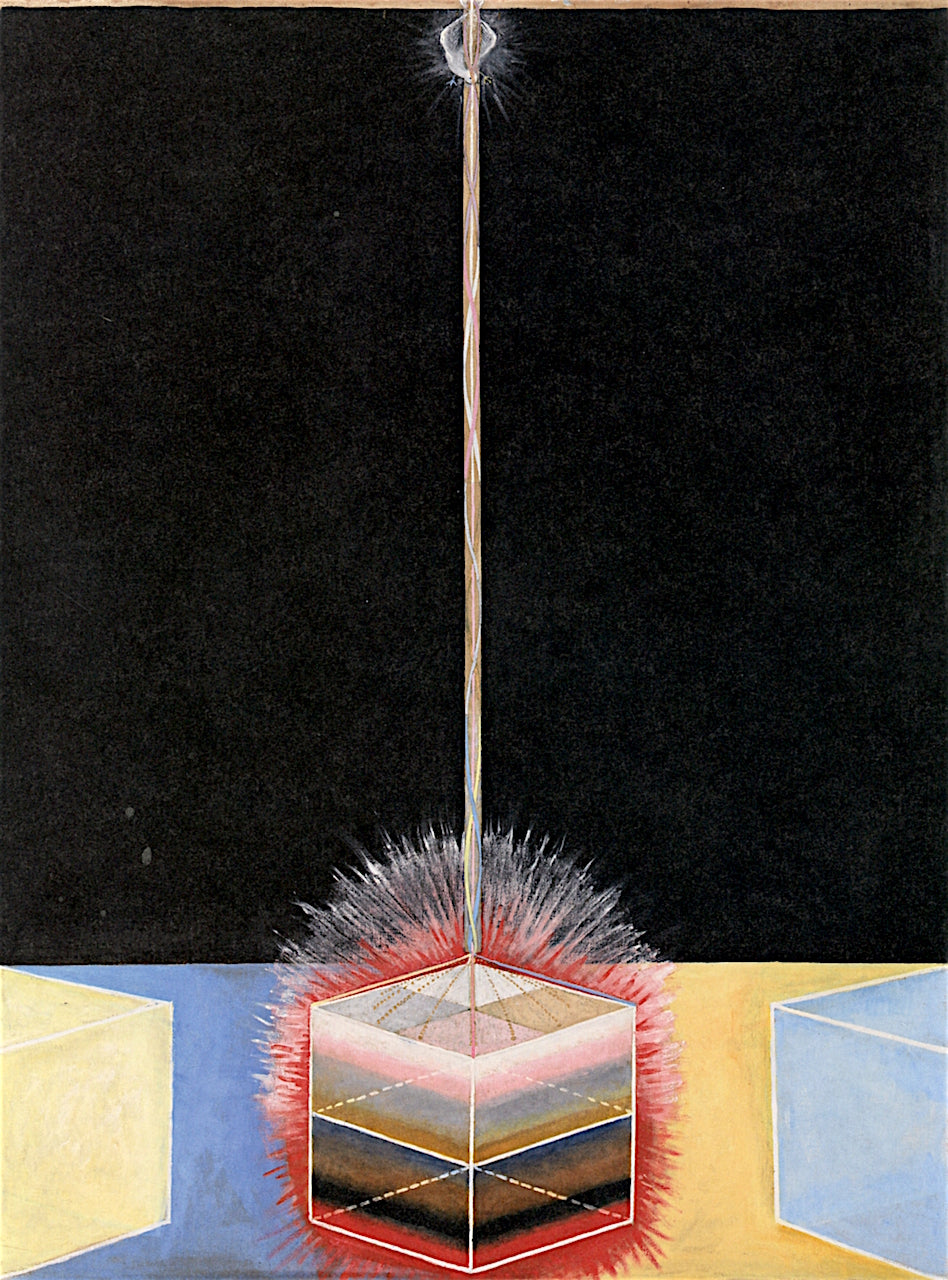 The Dove, No. 03, Group IX/UW, No. 27, vintage artwork by Hilma af Klint, 12x8" (A4) Poster