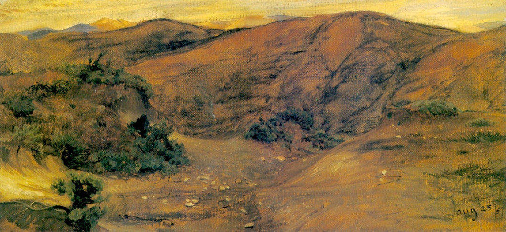 Wilderness Hills, vintage artwork by Thomas Hiram Hotchkiss, 12x8" (A4) Poster