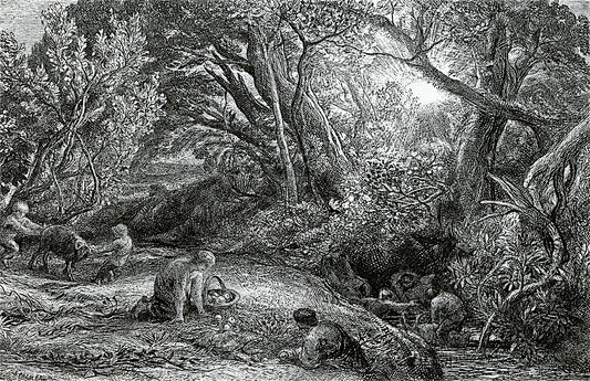 The Morning of Life, vintage artwork by Samuel Palmer, A3 (16x12") Poster Print