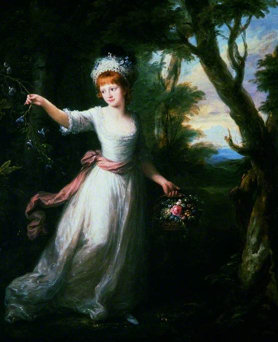 Henrietta Laura Pulteney, vintage artwork by Angelica Kauffmann, 12x8" (A4) Poster