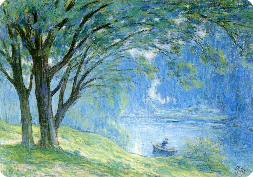 oat in the Pond at Saint Cucufa by Claude-Emil Schuffenecker,A3(16x12")Poster