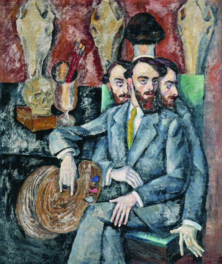 Portrait of Painter A.I. Milman by Ilya Mashkov,16x12(A3) Poster