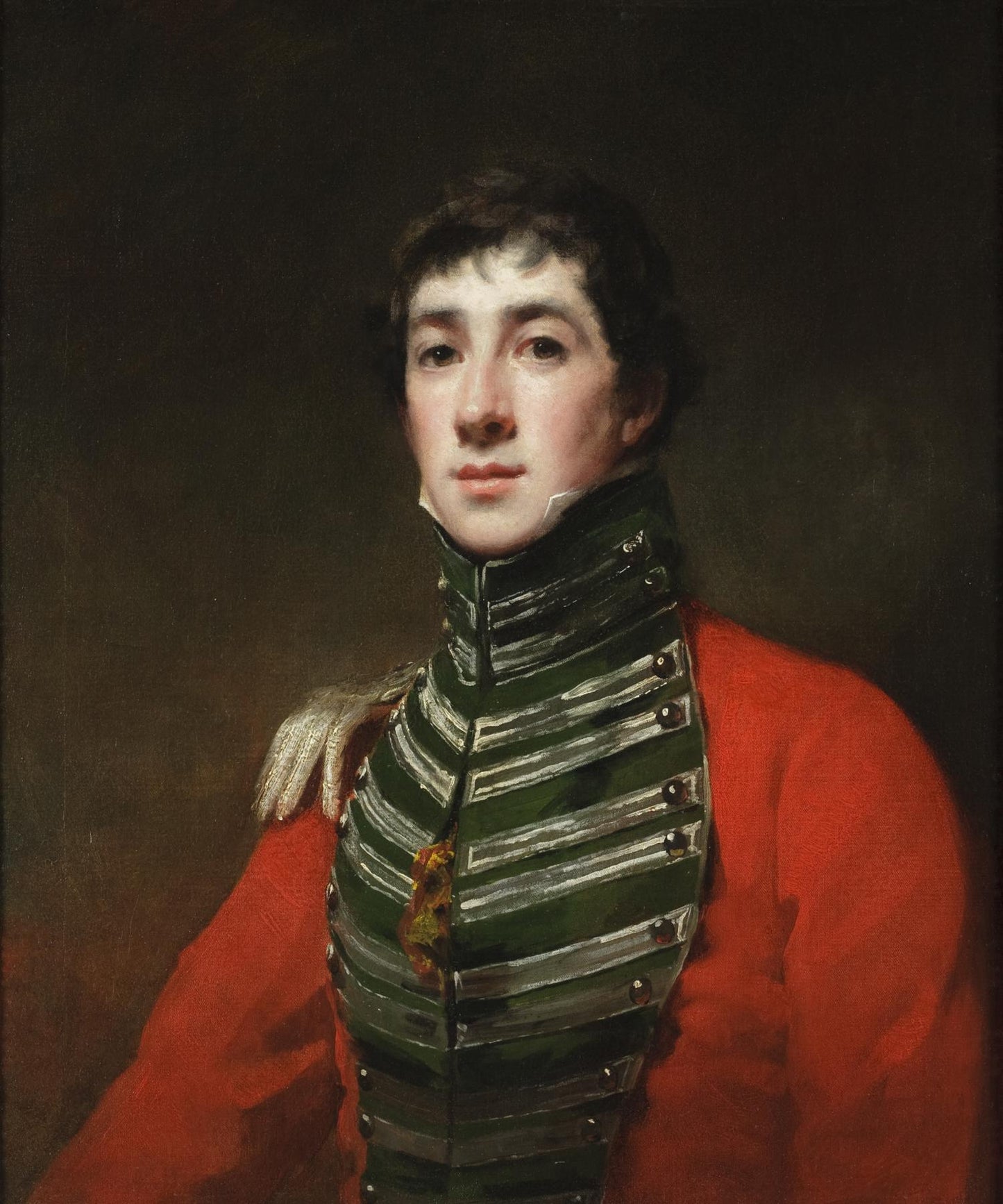 Captain Alexander Dirom, vintage artwork by Sir Henry Raeburn, R.A., P.R.S.A., 12x8" (A4) Poster