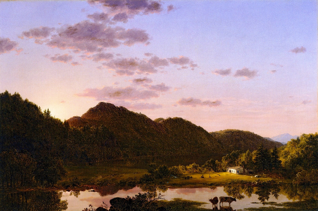 American Landscape, vintage artwork by Frederic Edwin Church, 12x8" (A4) Poster