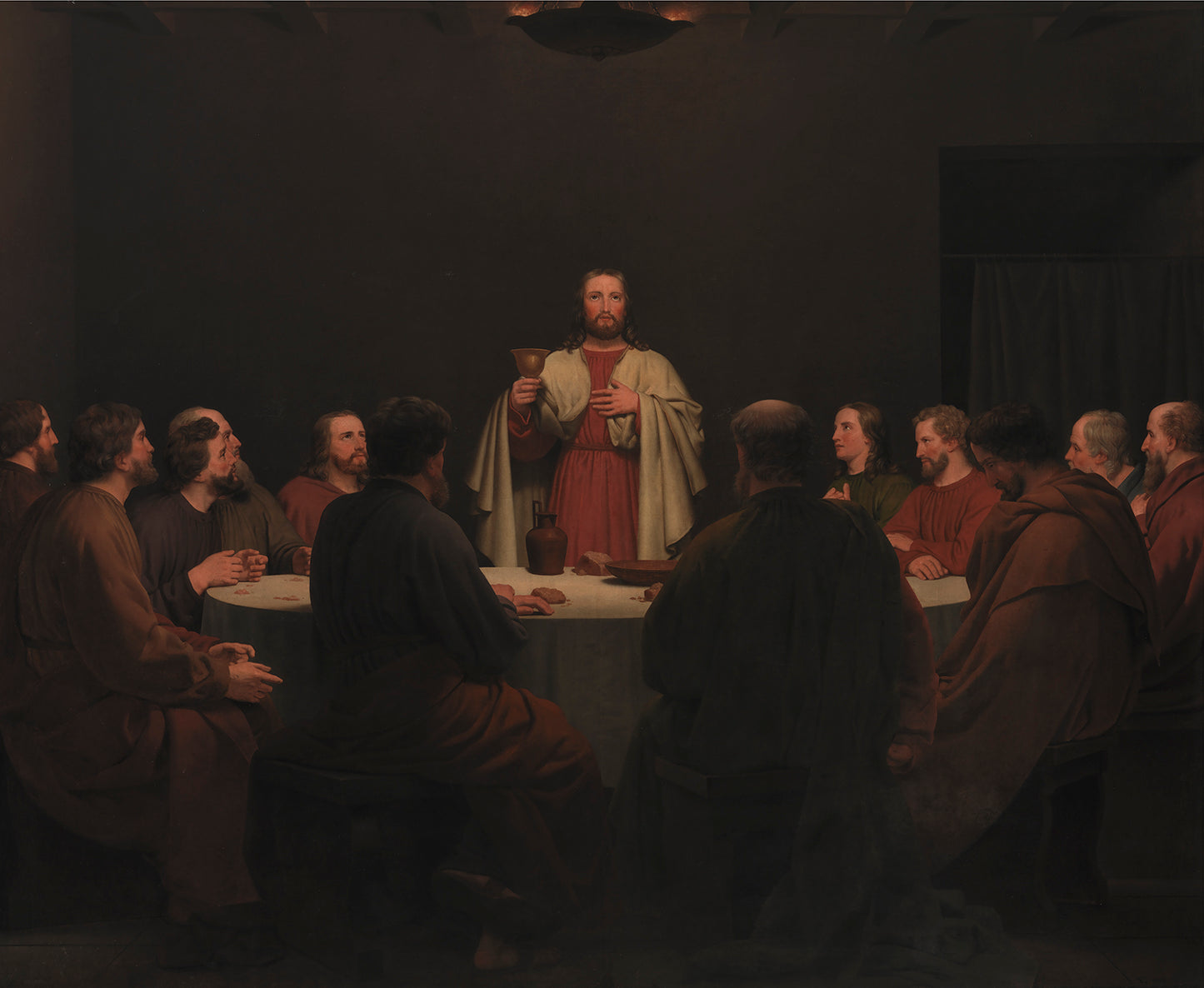 Altarpiece: The Last Supper, vintage artwork by Christoffer Wilhelm Eckersberg, 12x8" (A4) Poster