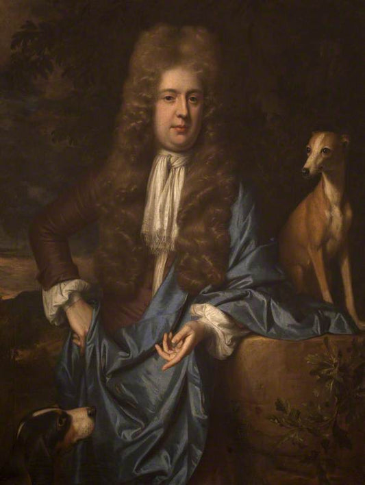 Gilbert Coventry, 4th Earl of Coventry, vintage artwork by Attributed to Johann Kerseboom, 12x8" (A4) Poster