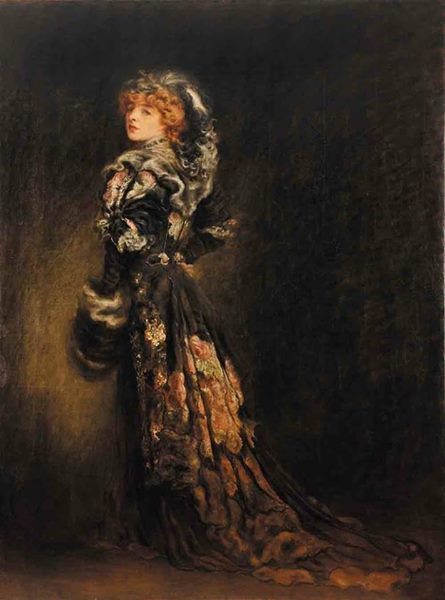 Andree Megard dans le rôle d'Anna Karenine, vintage artwork by Louis Émile Anquetin, 12x8" (A4) Poster