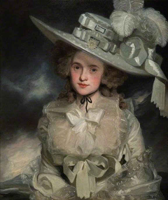 Mary Boteler, vintage artwork by John Hoppner, 12x8" (A4) Poster