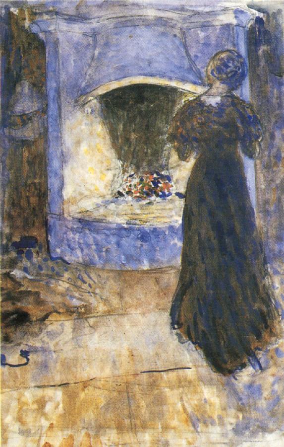 Ester in the cottage, vintage artwork by John Bauer, 12x8" (A4) Poster
