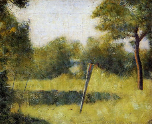 The Clearing, vintage artwork by Georges Seurat, 12x8" (A4) Poster