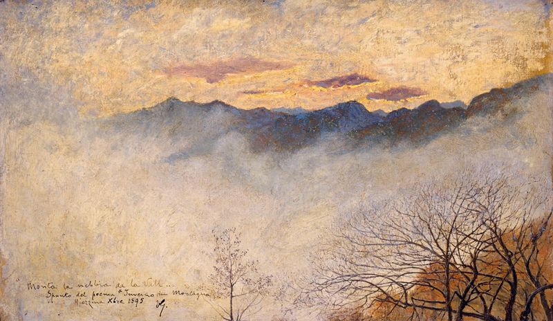 Fog in the Mountains by Vittore Grubicy de Dragon,A3(16x12")Poster