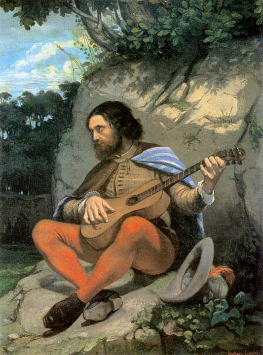 Guitarrero, vintage artwork by Gustave Courbet, A3 (16x12") Poster Print