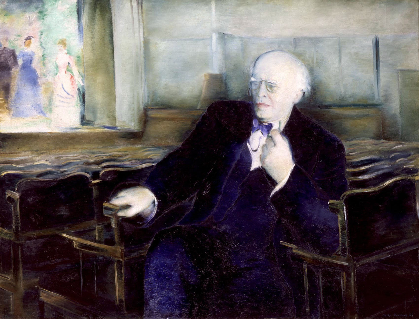 Portrait of Konstantin Stanislavsky, vintage artwork by Pyotr Williams, 12x8" (A4) Poster