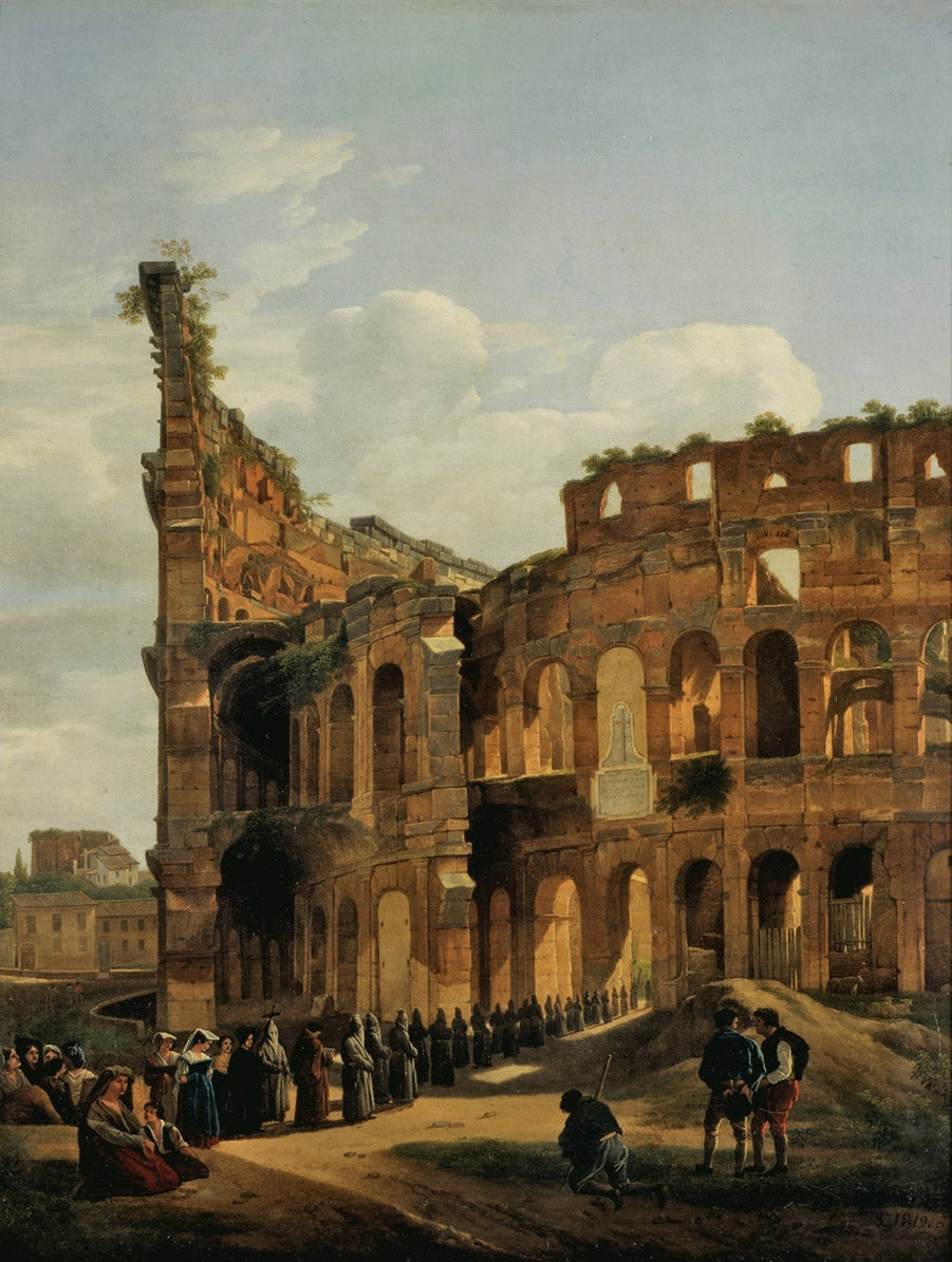 The Coliseum, vintage artwork by Silvester Shchedrin, 12x8" (A4) Poster