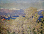 Antibes - View of the Salis Gardens, vintage artwork by Claude Monet, 12x8" (A4) Poster