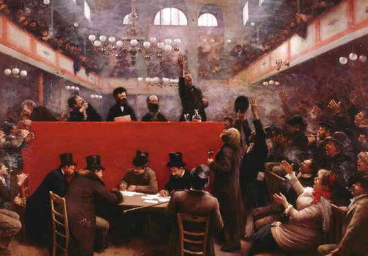 A la salle Graffard, vintage artwork by Jean-Georges Beraud, 12x8" (A4) Poster