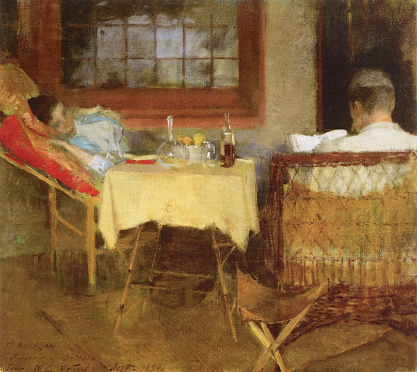 Ethelinda and James by Willard Leroy Metcalf,A3(16x12")Poster