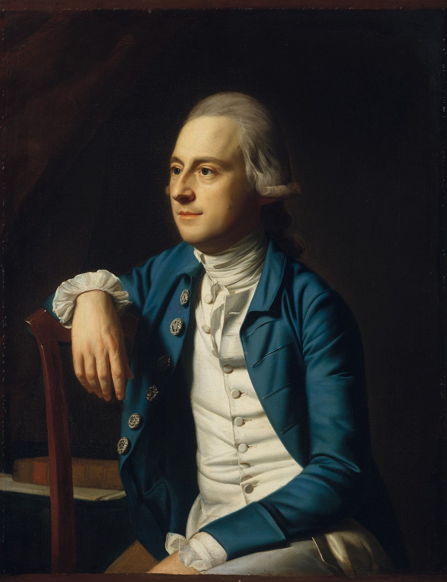 Gulian Verplanck, vintage artwork by John Singleton Copley, 12x8" (A4) Poster