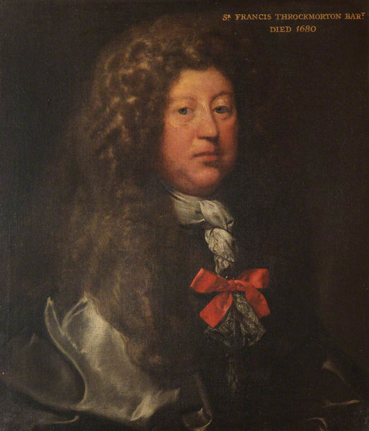 Sir Francis Throckmorton, vintage artwork by Gerard Soest, 12x8" (A4) Poster