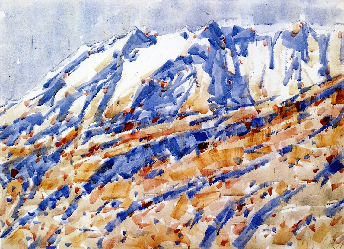 Giridone in the Snow, vintage artwork by Christian Rohlfs, 12x8" (A4) Poster